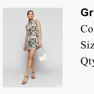 REFORMATION gracelynn dress! Size TWO , only worn twice! Perfect condition!